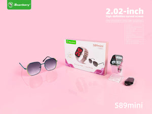 S89 mini smartwatch watches Waterproof wireless charging Bluetooth calling Fitness tracking android smart wristbands
